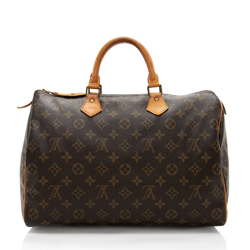 Louis Vuitton Vintage Monogram Canvas Speedy 35 Satchel (17134) - Image 3