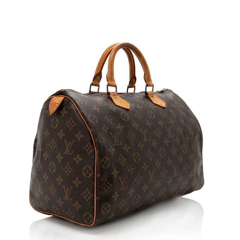 Louis Vuitton Vintage Monogram Canvas Speedy 35 Satchel (17134) - Image 2