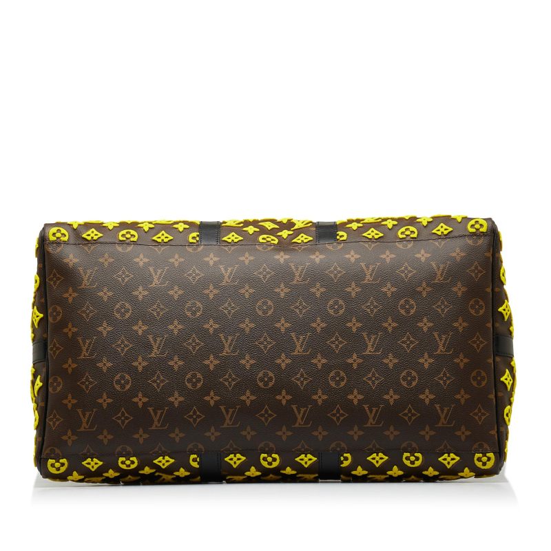Louis Vuitton Monogram Tuffetage Triangle Keepall Bandouliere 50 (ohQ7xi) - Image 4