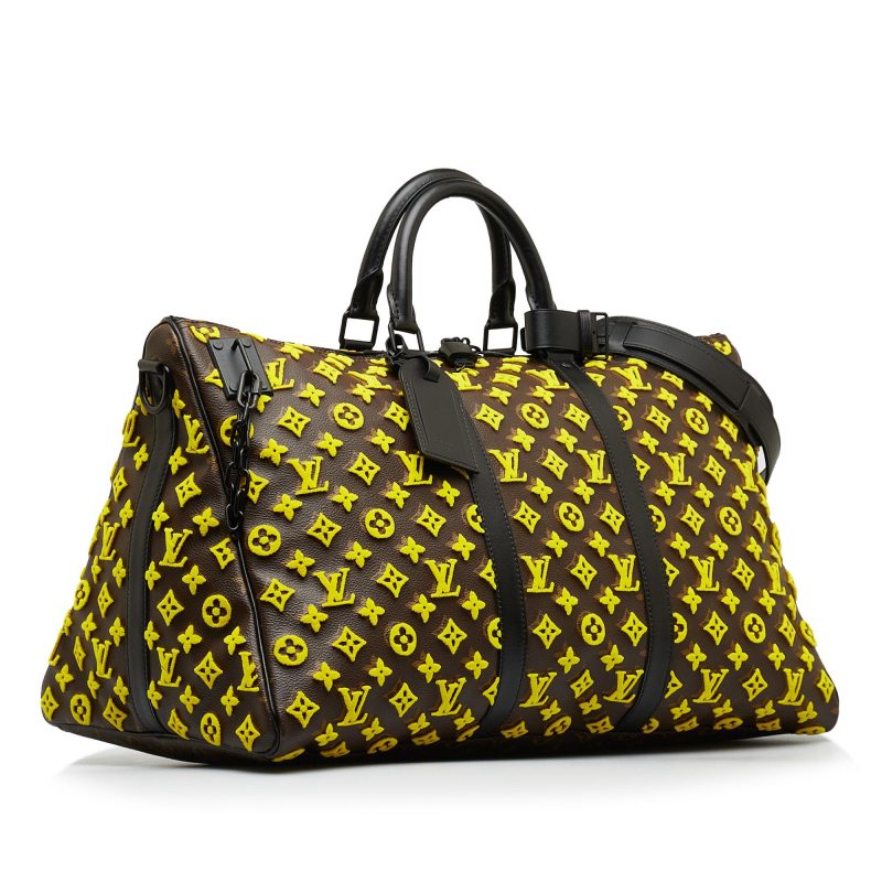 Louis Vuitton Monogram Tuffetage Triangle Keepall Bandouliere 50 (ohQ7xi) - Image 2