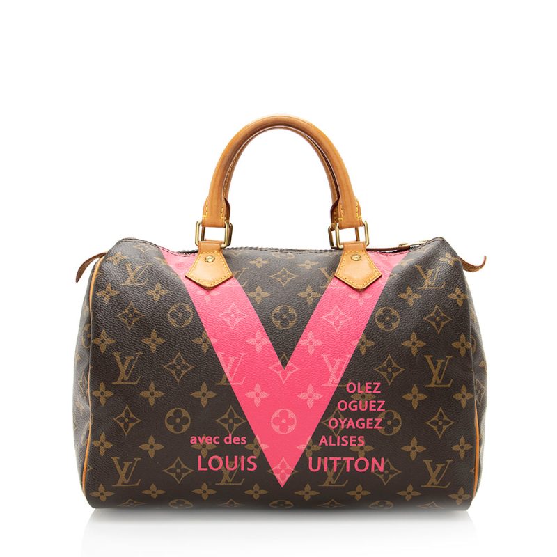 Louis Vuitton Monogram V Speedy 30 Satchel (19957)