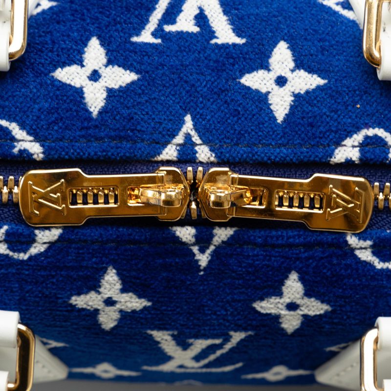 Louis Vuitton Monogram Velvet Speedy Bandouliere 20 (ZOc8cW) - Image 8