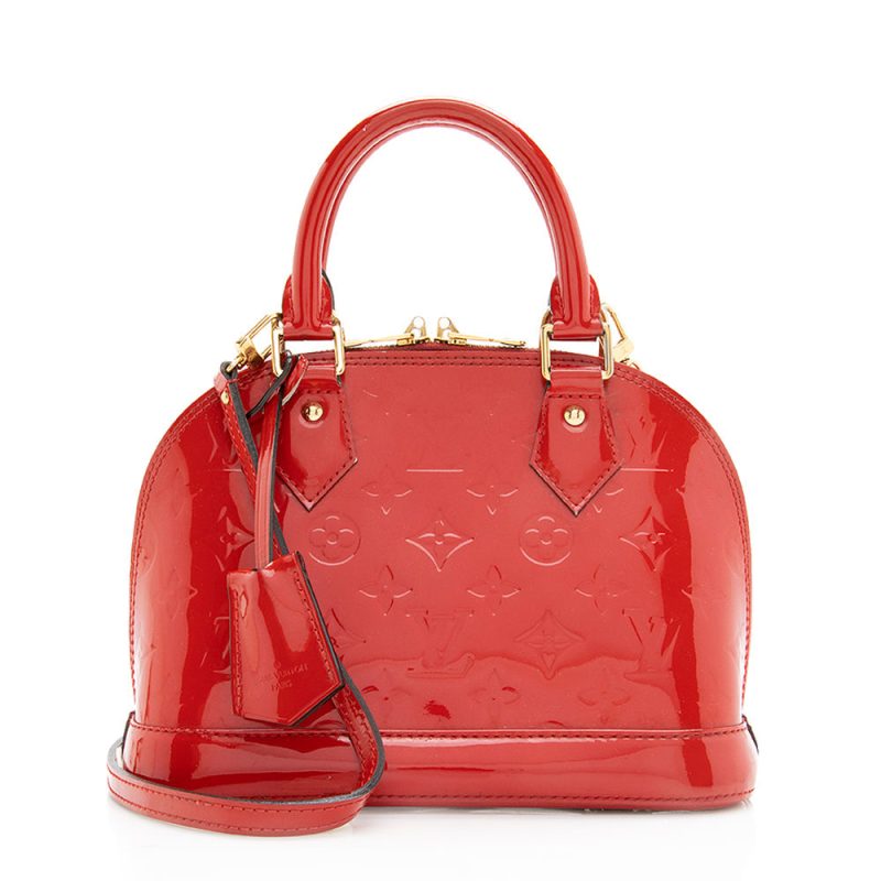 Louis Vuitton Monogram Vernis Alma BB Satchel (19150)