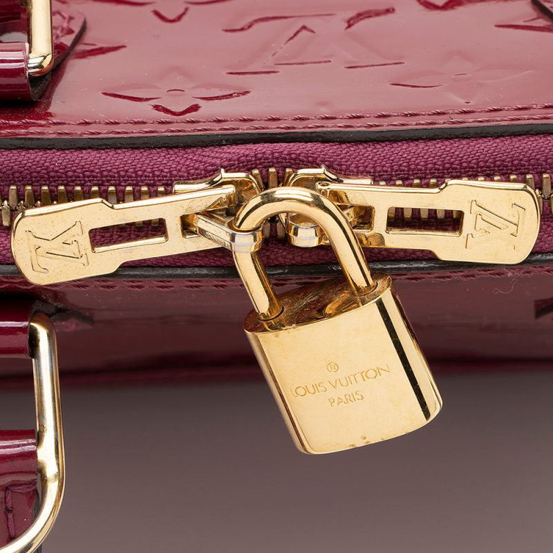 Louis Vuitton Monogram Vernis Alma BB Satchel (20801) - Image 9