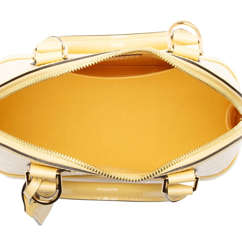 Louis Vuitton Monogram Vernis Alma BB Satchel (KPekdc) - Image 7