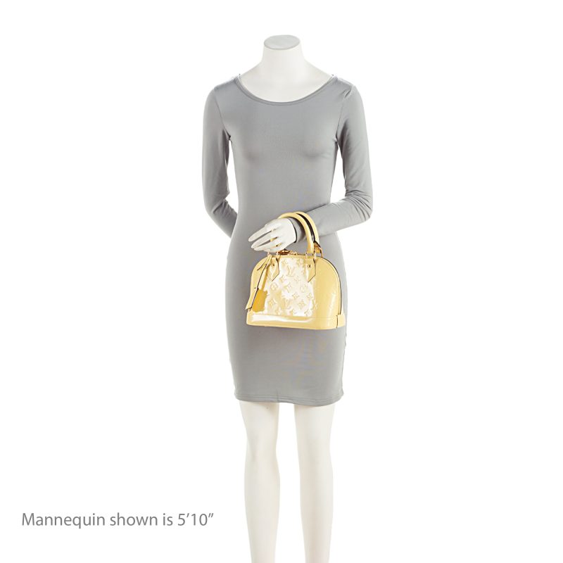 Louis Vuitton Monogram Vernis Alma BB Satchel (KPekdc) - Image 5