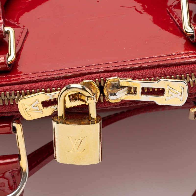 Louis Vuitton Monogram Vernis Alma BB Satchel (vZDusC) - Image 9