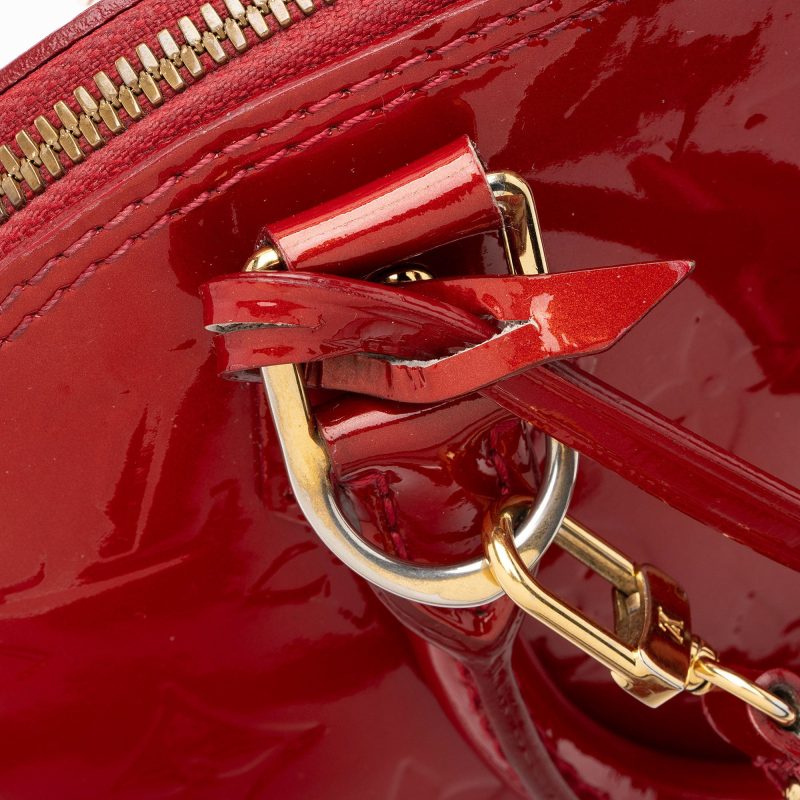 Louis Vuitton Monogram Vernis Alma BB Satchel (vZDusC) - Image 10
