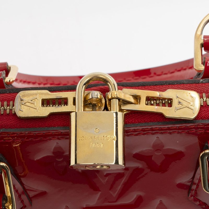 Louis Vuitton Monogram Vernis Alma BB Satchel (TS3duR) - Image 9
