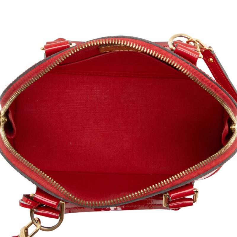 Louis Vuitton Monogram Vernis Alma BB Satchel (TS3duR) - Image 7