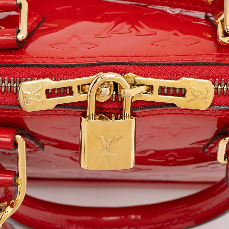 Louis Vuitton Monogram Vernis Alma BB Satchel (DFP050) - Image 9