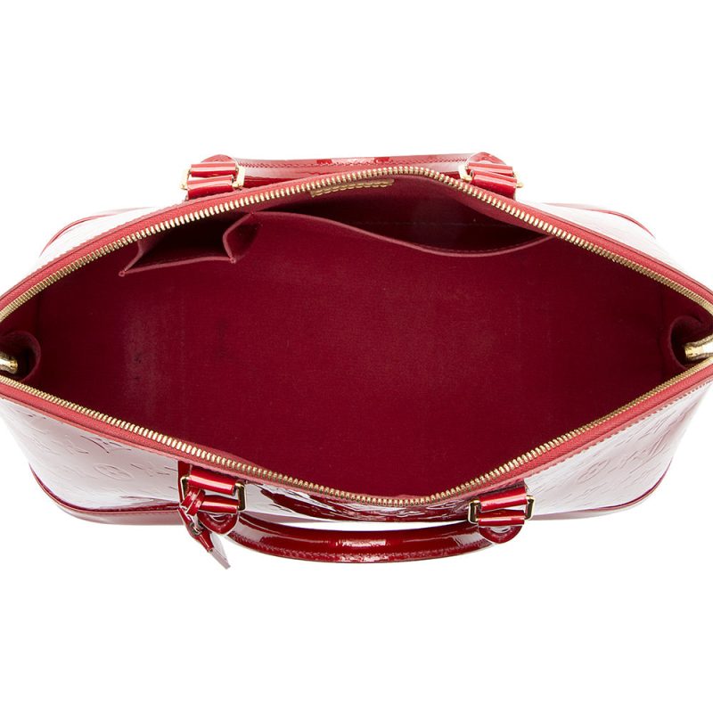 Louis Vuitton Monogram Vernis Alma GM Satchel (18772) - Image 7