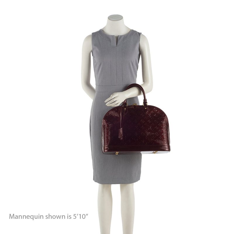 Louis Vuitton Monogram Vernis Alma GM Satchel (18916) - Image 5
