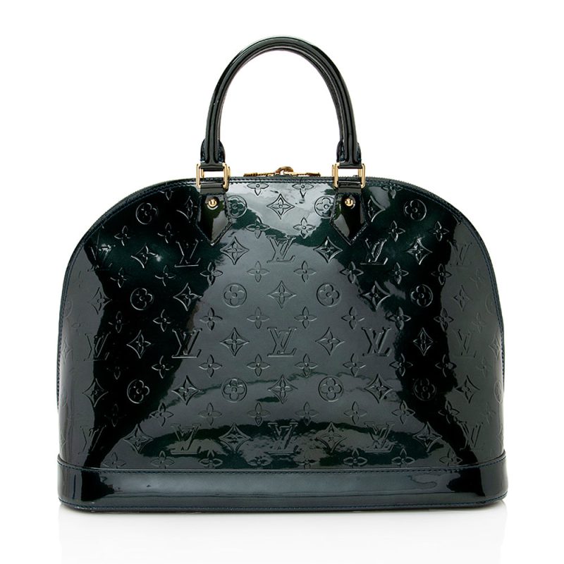Louis Vuitton Monogram Vernis Alma GM Satchel (20432) - Image 3