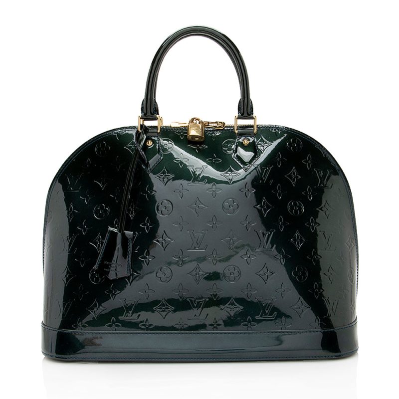 Louis Vuitton Monogram Vernis Alma GM Satchel (20432)