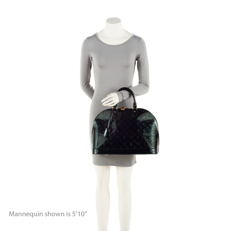 Louis Vuitton Monogram Vernis Alma GM Satchel (20432) - Image 5