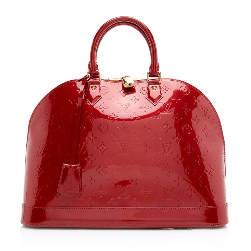 Louis Vuitton Monogram Vernis Alma GM Satchel (21415)