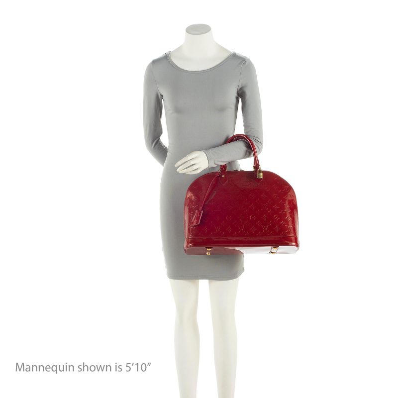 Louis Vuitton Monogram Vernis Alma GM Satchel (22282) - Image 5
