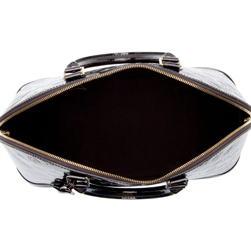 Louis Vuitton Monogram Vernis Alma GM Satchel (NbLRlp) - Image 7