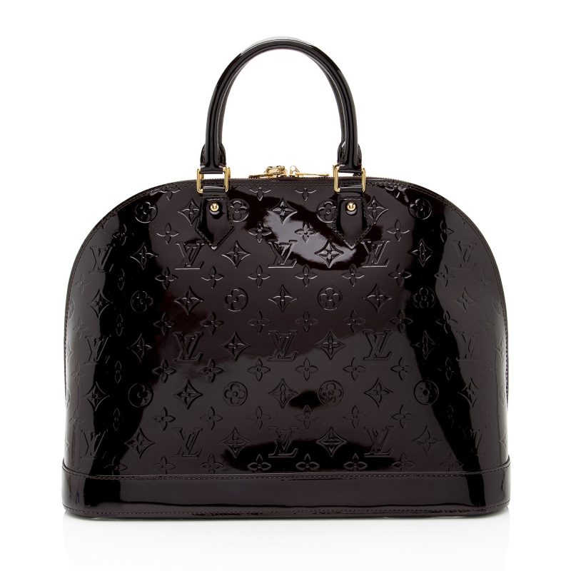 Louis Vuitton Monogram Vernis Alma GM Satchel (D35yeQ) - Image 3