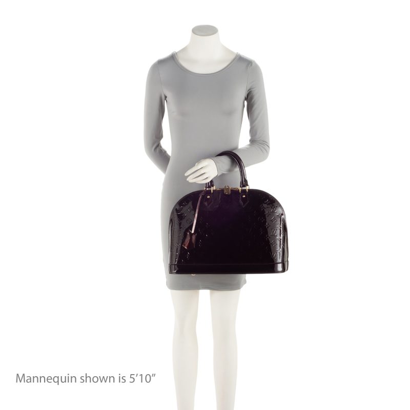 Louis Vuitton Monogram Vernis Alma GM Satchel (D35yeQ) - Image 5