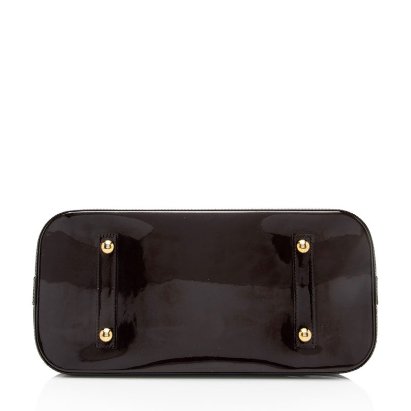 Louis Vuitton Monogram Vernis Alma GM Satchel (K55Nxm) - Image 4