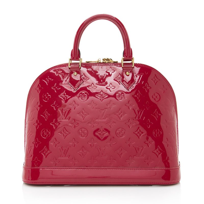 Louis Vuitton Monogram Vernis Alma MM Satchel (22630) - Image 3