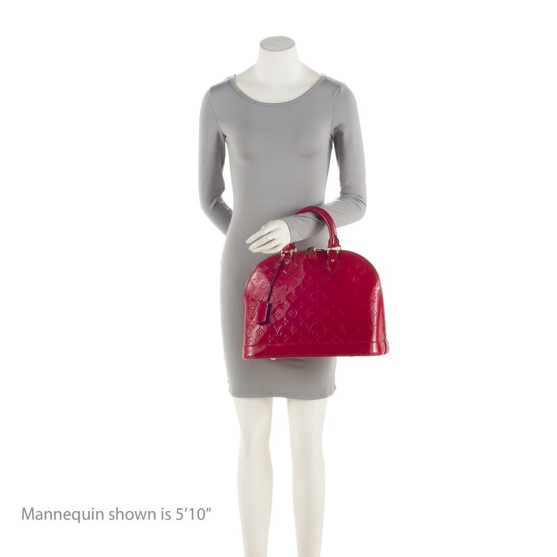 Louis Vuitton Monogram Vernis Alma MM Satchel (22630) - Image 5