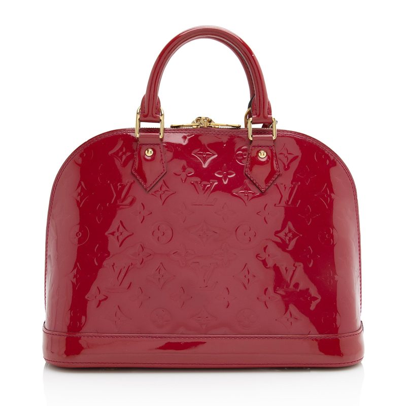 Louis Vuitton Monogram Vernis Alma PM Satchel (22631) - Image 3