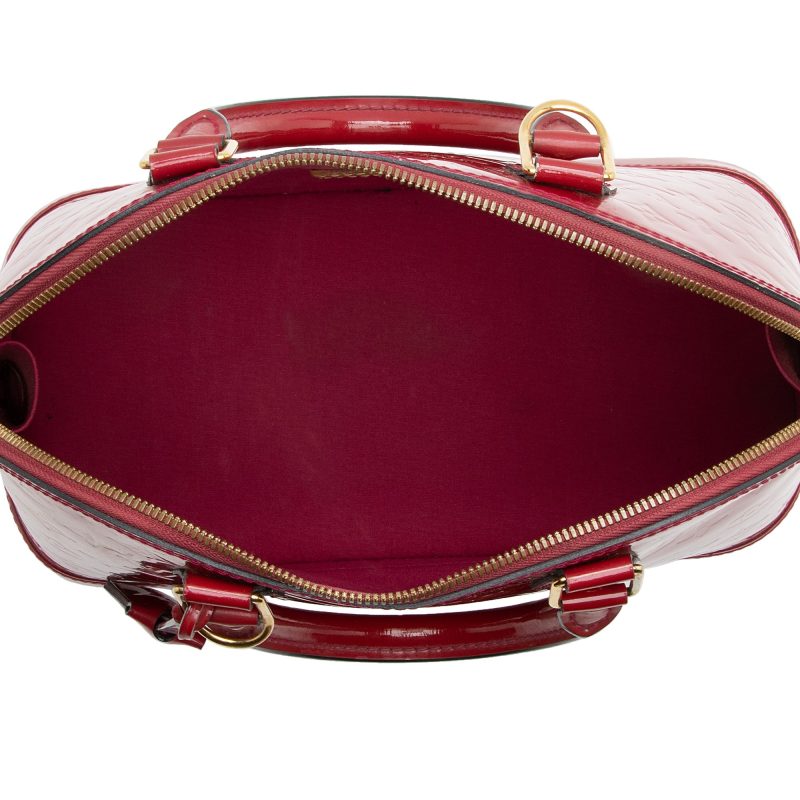 Louis Vuitton Monogram Vernis Alma PM Satchel (22631) - Image 7