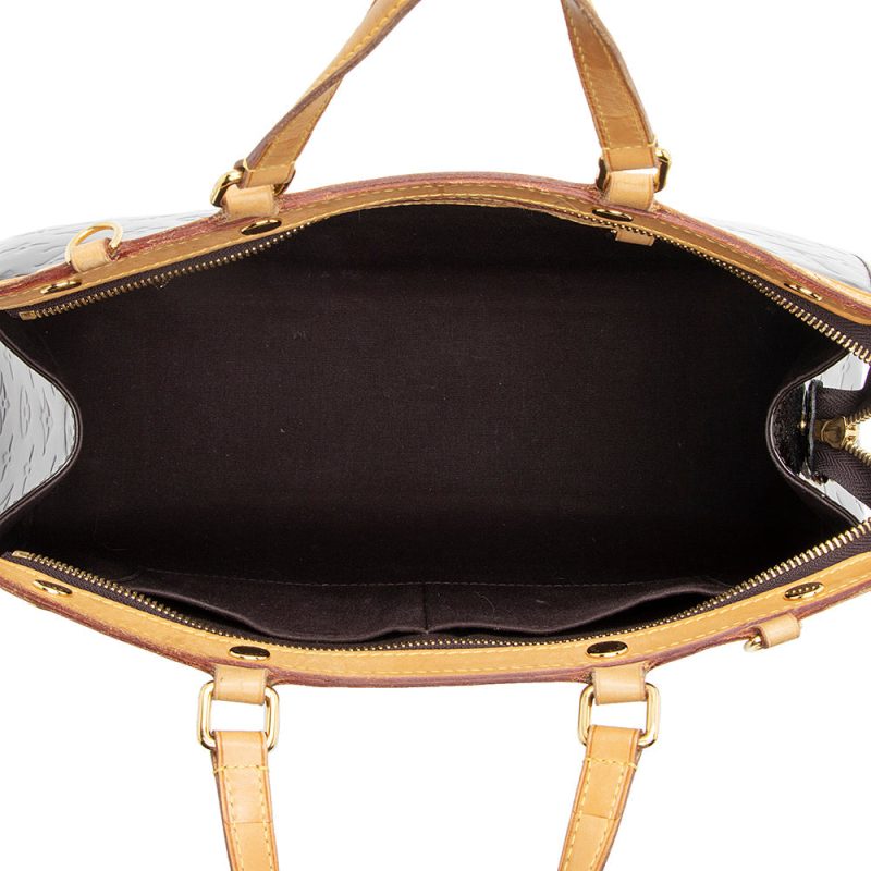 Louis Vuitton Monogram Vernis Brea MM Satchel (21484) - Image 7