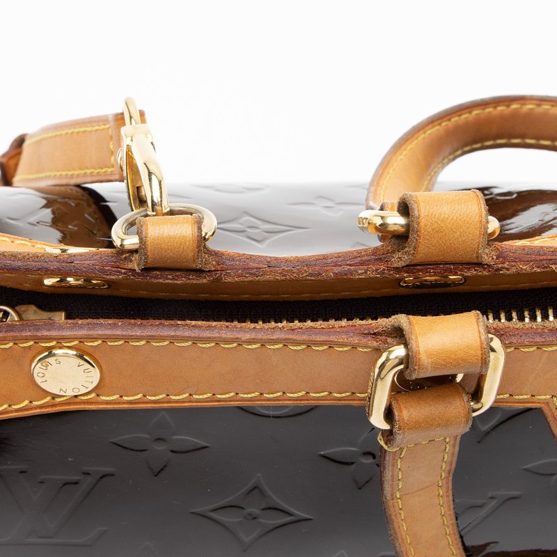 Louis Vuitton Monogram Vernis Brea MM Satchel (23289) - Image 9