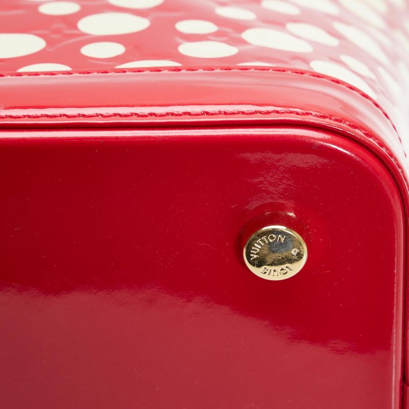 Louis Vuitton Monogram Vernis Kusama Infinity Dots Lockit MM (fa2biQ) - Image 10