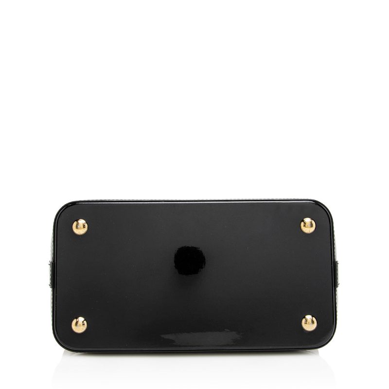 Louis Vuitton Monogram Vernis Lockit PM Satchel (21754) - Image 4