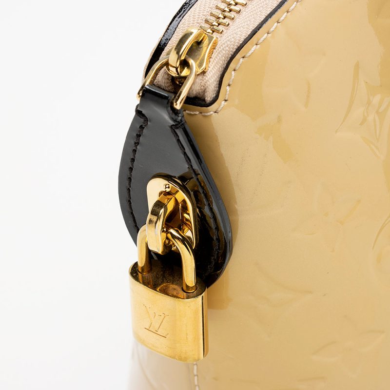 Louis Vuitton Monogram Vernis Lockit PM Satchel (21754) - Image 9