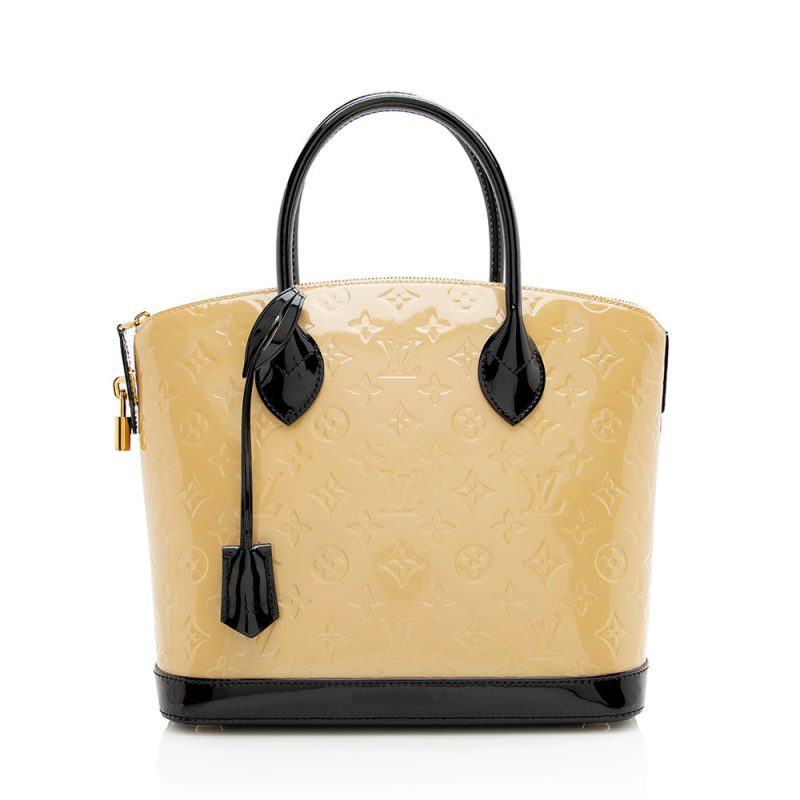 Louis Vuitton Monogram Vernis Lockit PM Satchel (21754)