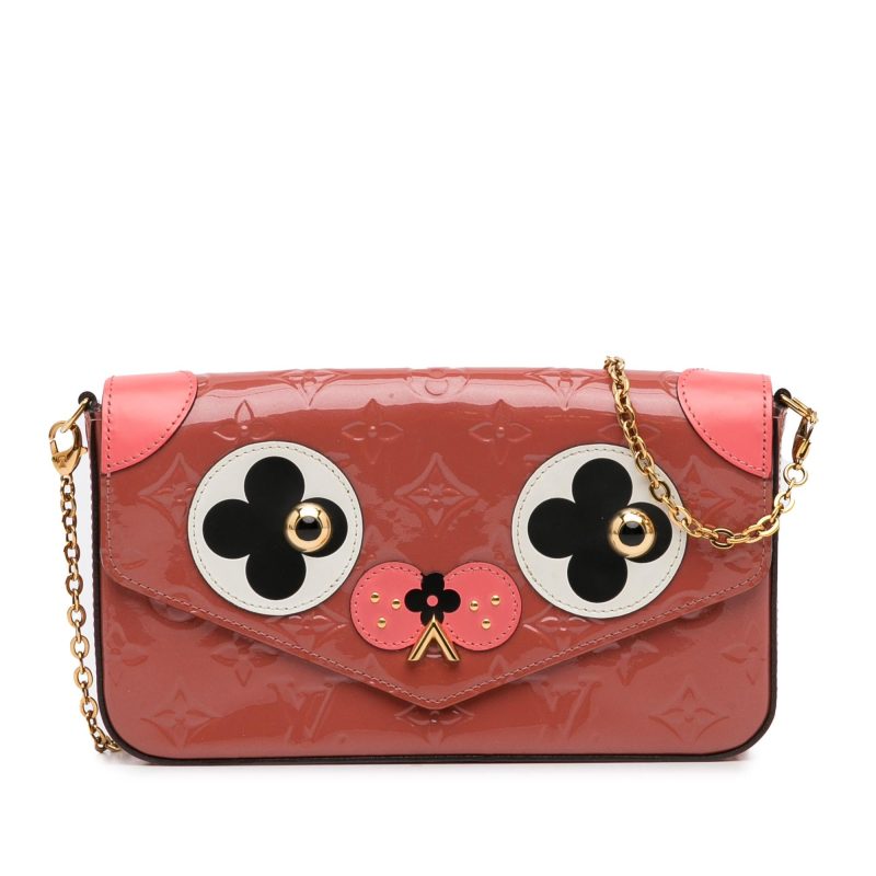 Louis Vuitton Monogram Vernis Pochette Felicie Valentine Dog (y5pSsZ)