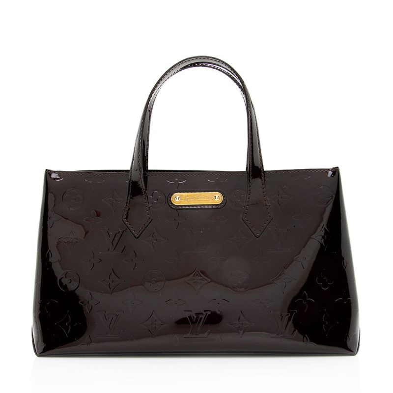 Louis Vuitton Monogram Vernis Wilshire PM Satchel (18382)