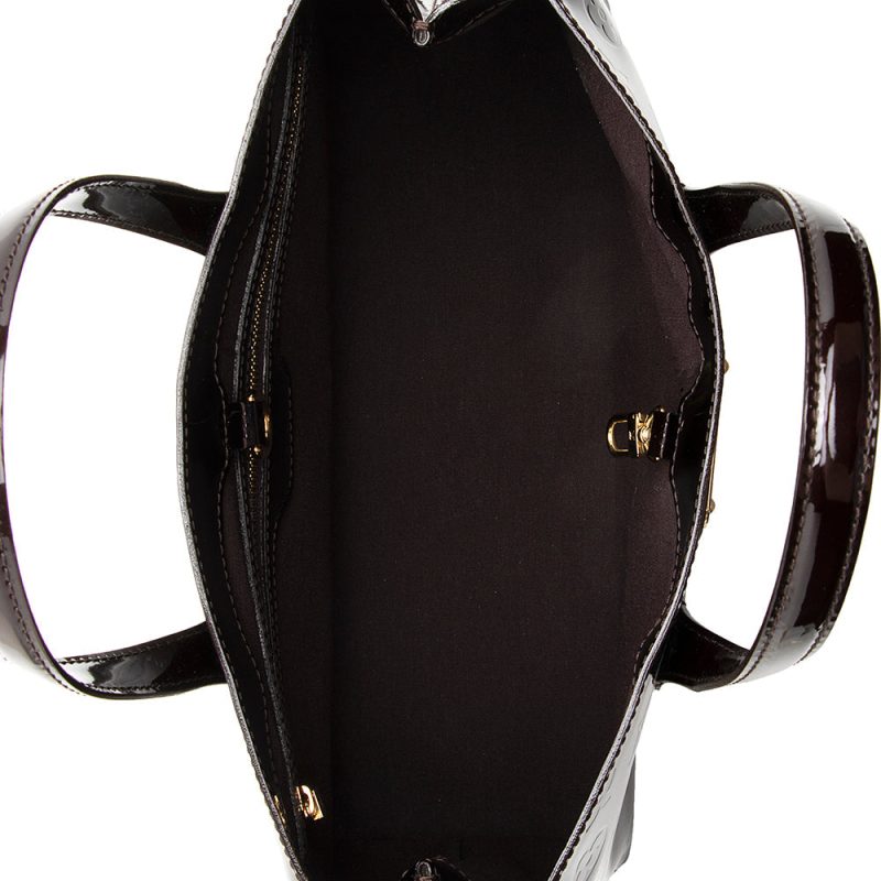Louis Vuitton Monogram Vernis Wilshire PM Satchel (18382) - Image 7
