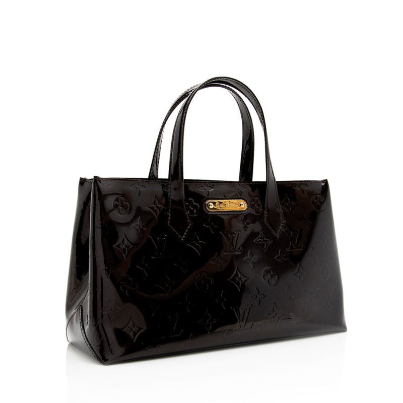 Louis Vuitton Monogram Vernis Wilshire PM Satchel (18382) - Image 2
