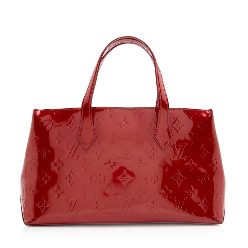 Louis Vuitton Monogram Vernis Wilshire PM Satchel (21149) - Image 3