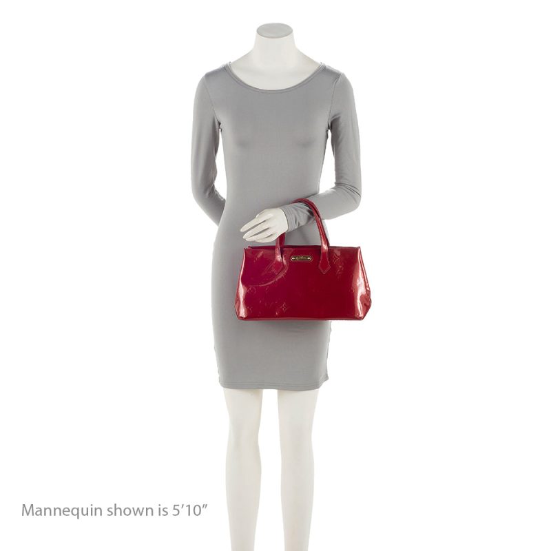 Louis Vuitton Monogram Vernis Wilshire PM Satchel (21149) - Image 5