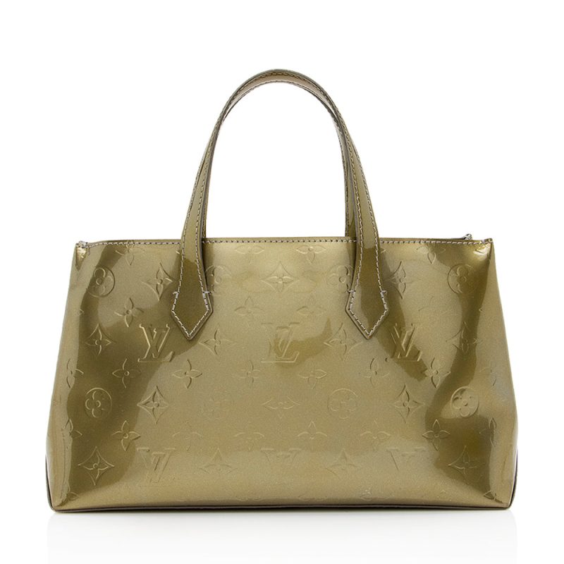 Louis Vuitton Monogram Vernis Wilshire PM Satchel (21270) - Image 3