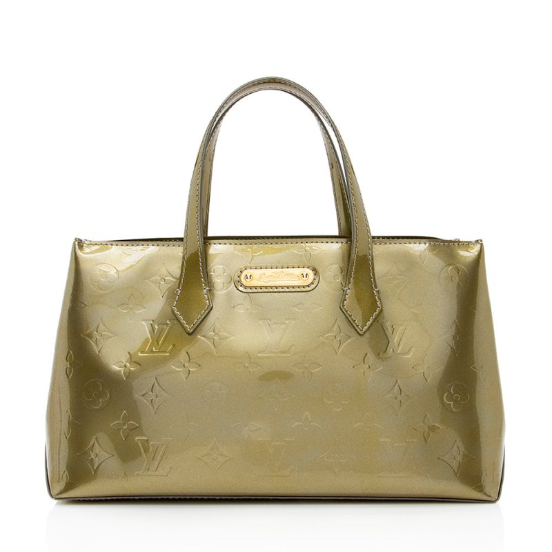 Louis Vuitton Monogram Vernis Wilshire PM Satchel (21270)