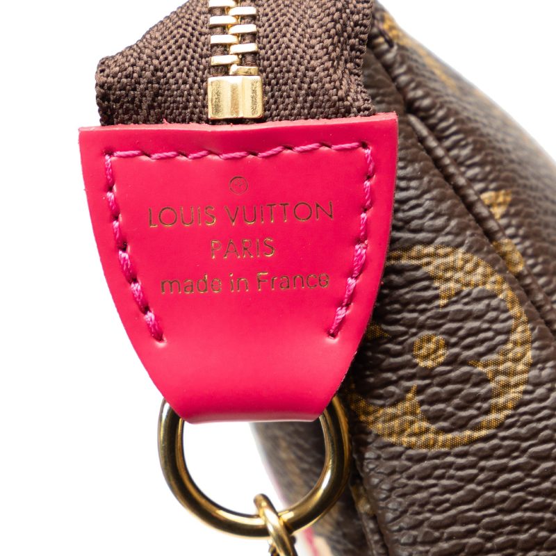 Louis Vuitton Monogram Vivienne Christmas Print Mini Pochette Accessoires (29g7ZR) - Image 7