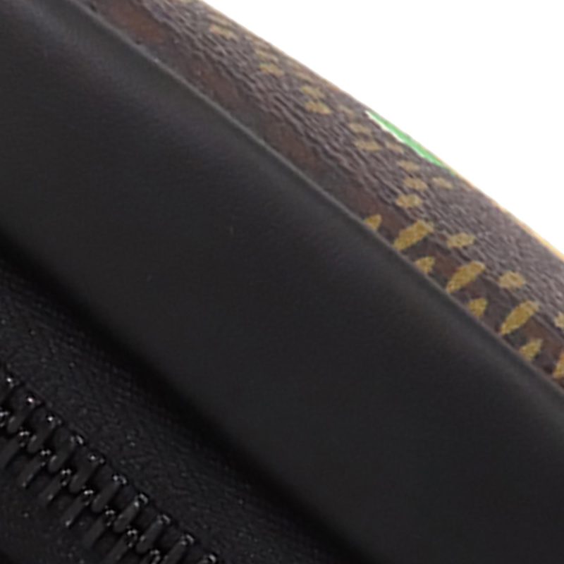 Louis Vuitton Nigo Giant Damier Ebene Tortoise Double Phone Pouch (MeAMW1) - Image 5