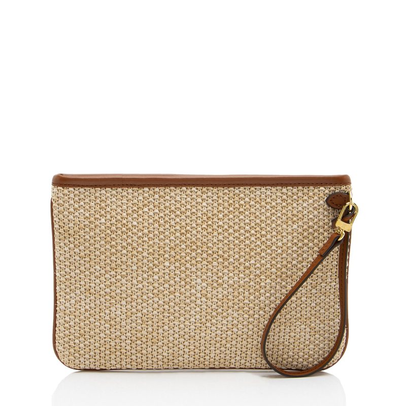 Louis Vuitton Raffia Pochette (DxI9Le) - Image 3