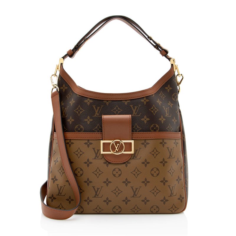 Louis Vuitton Reverse Monogram Dauphine MM Hobo (21159)