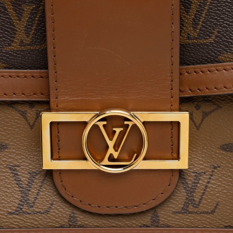Louis Vuitton Reverse Monogram Dauphine MM Shoulder Bag (VOdubV) - Image 9