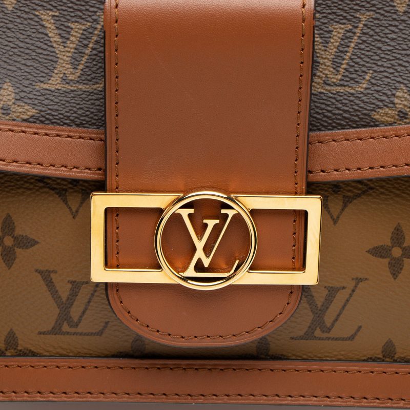 Louis Vuitton Reverse Monogram Dauphine MM Shoulder Bag (qc8Mo6) - Image 9